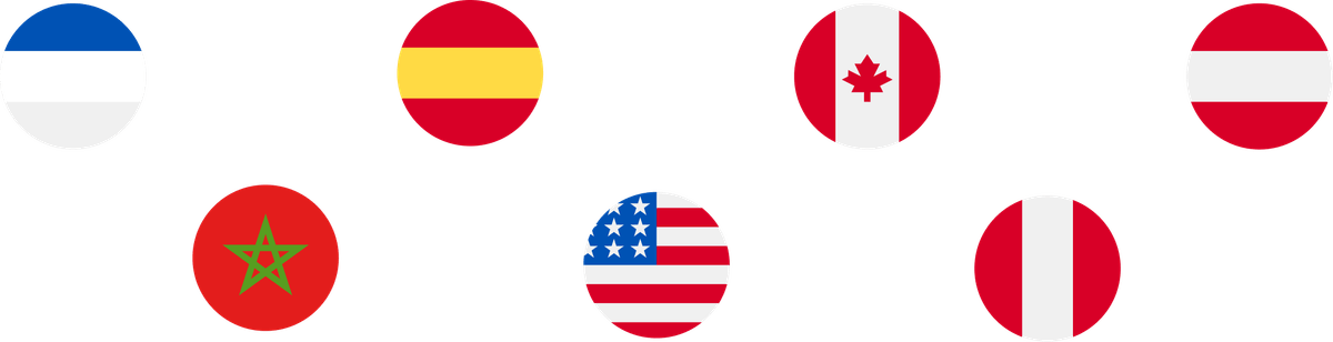 Countries and regions where learners use EZClass